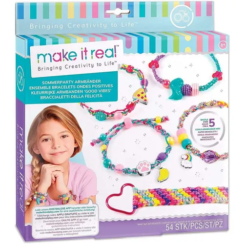 make it real Sommerparty, Bastelset, DIY Schmuckset, Kreativ-Kit für Kinder