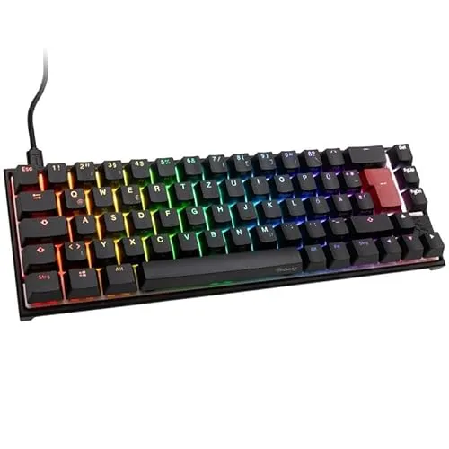 Ducky Mecha Pro SF Gaming Tastatur - 65% Gaming-Tastatur mit langlebigen PBT-Tastenkappen und individueller RGB-Beleuchtung, ideal für Gamer und kreative Anwendungen