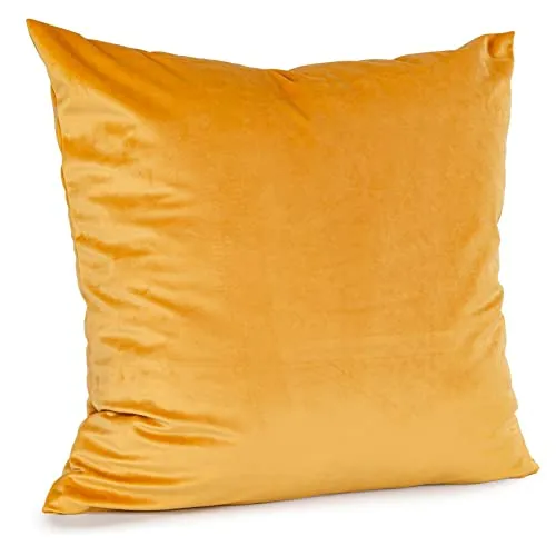 ANRO Kissenbezug Kissenhülle Kissen Deko-Kissen Sofa Kissen Couch Kissen Samt Orange 40x40cm ohne Füllung