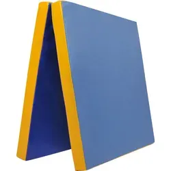 Grevinga® klappbare Leichtturnmatte | VB 80 | 200 x 100 x 6 cm | BLAU-GELB - Blau