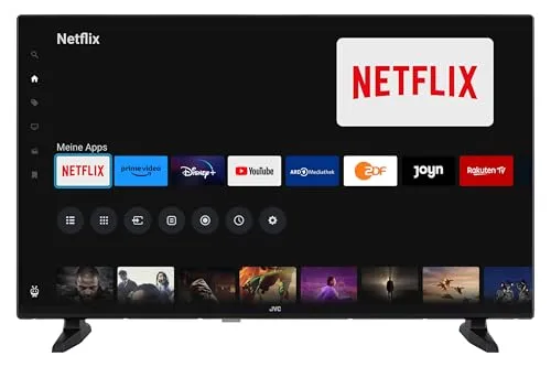 JVC Fernseher 32 Zoll Smart TV LT-32VF5356 - Full HD, HDR, Triple-Tuner, 6 Monate HD+ inklusive, atemberaubende Bilder und grenzenlose Unterhaltung