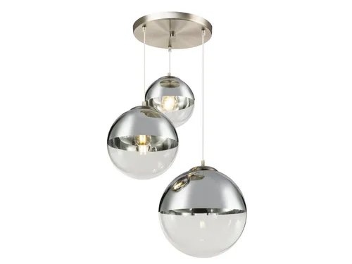 GLOBO LIGHTING LED Pendelleuchte, LED wechselbar, warmweiß, ausgefallene Cluster Glas-kugel hängend für Esstisch Treppenhaus Ø51cm