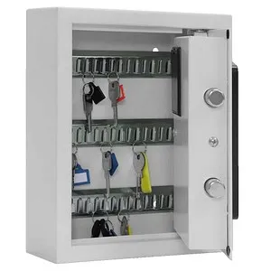 Rottner Schlüsselkasten KeyTronic 20 mit Elektronikschloss - Sicherheits-Schlüsselkasten aus 2 mm Stahl, 20 Haken und 8-stelligem elektronischen Zahlenschloss für höchste Sicherheit und einfache Montage.
