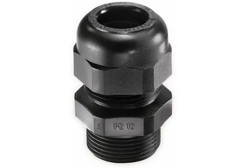 WISKA Kabeldurchfuhr WISKA Kabelverschraubung, 10066195, SKV 16, PG 16, PG, Schwarz