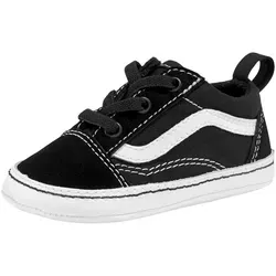 Vans IN Old Skool Crib Lauflernschuh für Babys - Sportlicher Lauflernschuh mit klassischer Logo-Flag, atmungsaktivem Obermaterial und elastischem Gummizug für einfaches An- und Ausziehen.
