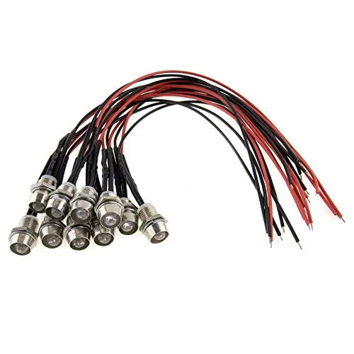 Schraub-LED 12V warmweiß (3000K) - Sternenhimmel - Schraubbare LED-Lampe für stimmungsvolles Licht, ideal für DIY-Projekte; einfache Installation mit 20 cm Anschlusskabel und M8 Gewinde.