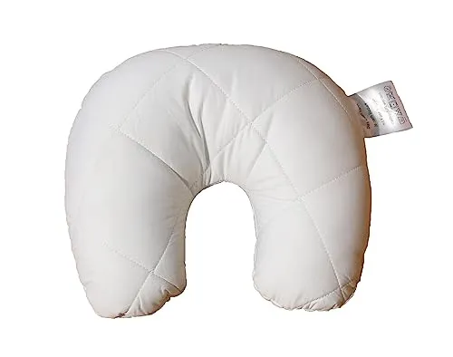 Betten Hofmann Orthopädisches Relax Nackenhörnchen - Nackenhörnchen mit 100% Baumwolle Bezug, anatomisch geformt für optimale Druckentlastung der Muskulatur im Nackenbereich, komplett waschbar und trocknergeeignet.