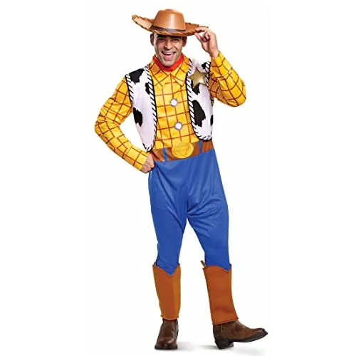 Disguise Disney Offizielles Classic Woody Kostüm - Cowboy Kostüm für Herren, hochwertig und bequem für unvergessliche Faschingsfeiern