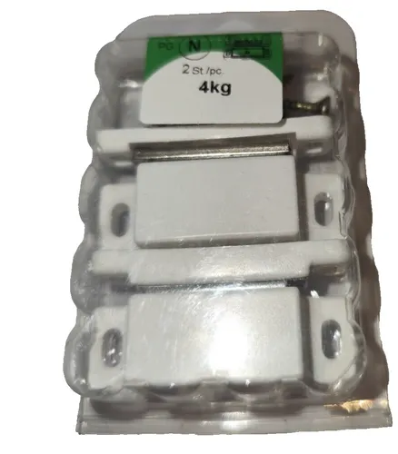 Magnetschnäpper weis Zugkraft 4 Kg Möbel-Schnäpper beweglicher Platte 2 stück