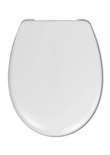 Hamberger 527653 WC-Sitz Fago, Bügelscharnier in Weiß - WC-Sitz in elegantem Weiß mit praktischem Bügelscharnier für eine einfache Montage. Ideal für verschiedene WC-Modelle.