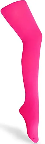 Merry Style Feinstrumpfhose Mädchen Kinder Strumpfhose Balletkleidung Mädchen Microfaser 60 DEN WLSS001 (Neon Rosa, 140-146)
