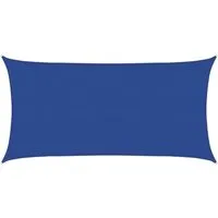 vidaXL Sonnensegel 160 g/m² Blau 2,5x4,5 m - UV-beständig & atmungsaktiv - Sonnenschirm aus 100% HDPE, ideal für Garten & Terrasse. Schützt vor Sonne mit 90% UV-Schutz, atmungsaktiv und schimmelresistent. Inkl. Edelstahlbefestigungen für einfache Montage.