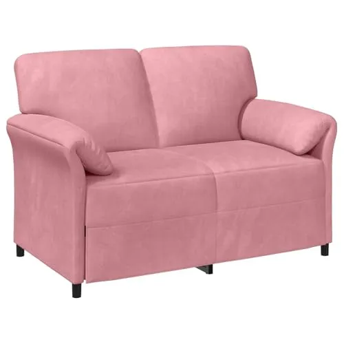 vidaXL 2-Sitzer Sofa Rosa mit Samtbezug - Modernes 2-Sitzer Sofa in elegantem Rosa, ideal für dein Wohnzimmer. Der hochwertige Samtbezug sorgt für Komfort und eine stilvolle Atmosphäre. Mit robustem Metallrahmen und pflegeleichtem Design für langanhaltende Freude.