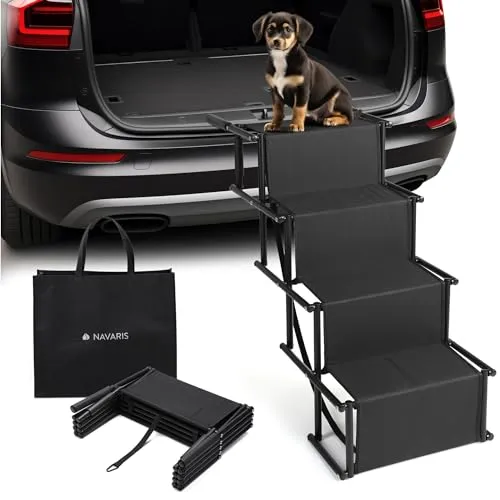 Navaris Faltbare Auto-Hundetreppe