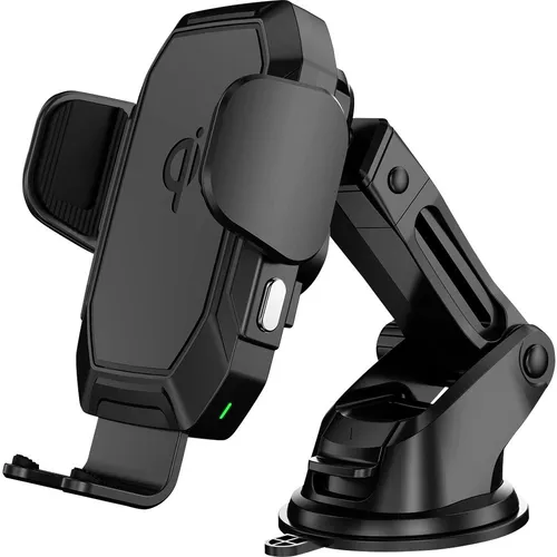 Auto Handyhalterung mit Qi Schnellladegerät - Halterungen für das Auto, bietet kabelloses Schnellladen für Ihr Smartphone und sorgt für sichere Navigation während der Fahrt.