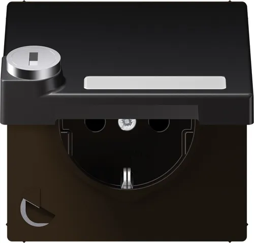 Jung Steckdosen Schwarz von Jung SCHUKO-Steckdose Steckdosen