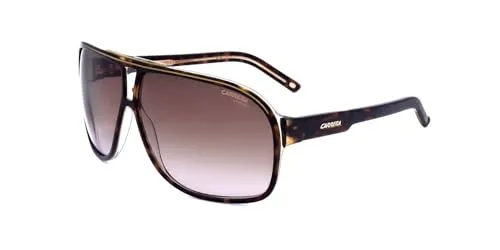 Carrera Herren 64mm Havana Sonnenbrille GRANDPRIX2-086-HA - Sonnenbrille im Schild-Design für Herren, mit 100% UV-Schutz und stylischem Havanna-Rahmen - ideal für modebewusste Männer!
