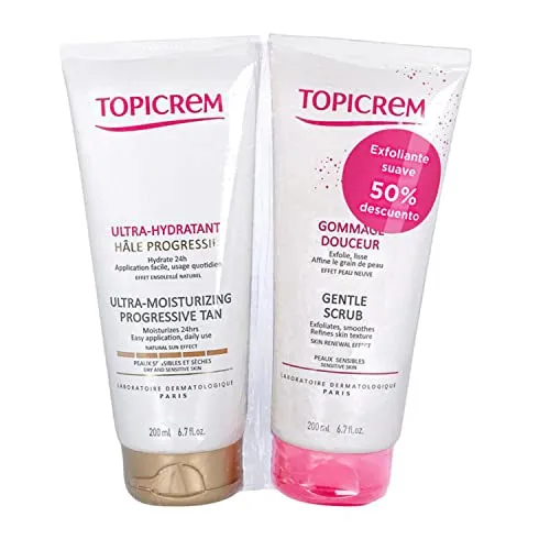 Topicrem Körperpflegemittel uh bronceado progre 200ml+exfol - Dusch- & Badeartikel mit sanfter Peelingwirkung für einen gleichmäßigen, strahlenden Teint und geschmeidige Haut.
