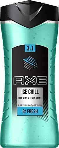 Axe 3-in-1 Duschgel & Shampoo Ice Chill XL - Duschgel für Männer mit langanhaltendem Duft von gefrorener Minze und Limone, dermatologisch getestet und mit Skin Active Technology für optimale Hautpflege.