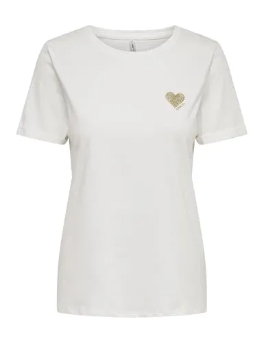 ONLKITA Life S/S Logo TOP NOOS in gold von ONLY