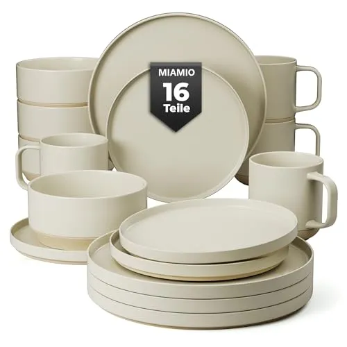 Geschirrsets Beige von MIAMIO