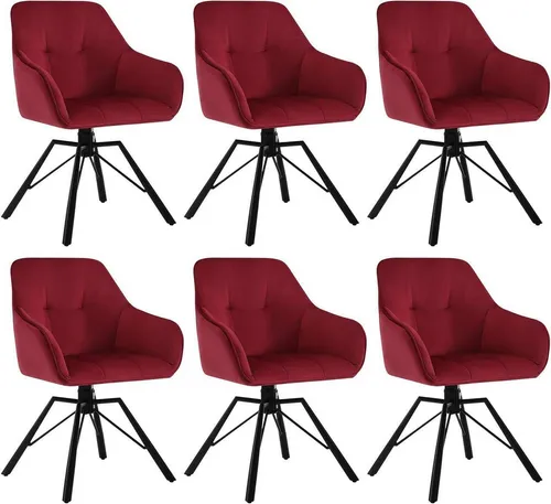 Küchen- und Esszimmerstühle Rot von WOLTU