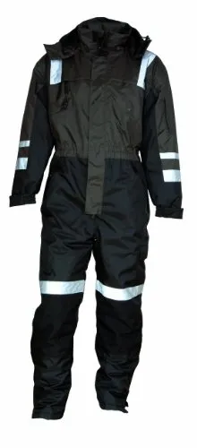 Elka EL-88002 Working Xtreme Thermo-Overall 3XL - Arbeitsoverall in Grau/Schwarz mit reflektierenden Bändern für optimale Sichtbarkeit und zahlreichen Taschen für praktischen Stauraum.