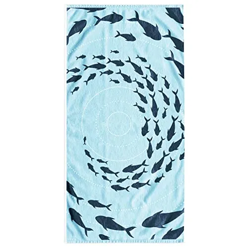 DecoKing Strandtuch groß 90x180 cm - Weiches Baumwolle Frottee Badetuch in Blau - Strandtuch 90x180 cm, ideal für Strandliebhaber. Saugfähig, schnell trocknend und aus weichem Frottee & Velours für höchsten Komfort.