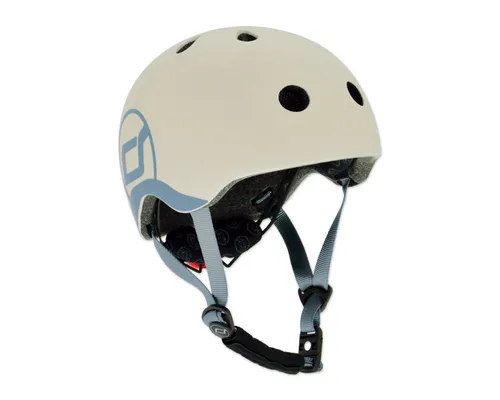 Scoot and Ride Kinderhelm XXS ash für 1-3 Jahre - Fahrradhelme für Kleinkinder, sicherer Babyhelm für Roller und Tretroller, ideal für die ersten Abenteuer auf zwei Rädern.