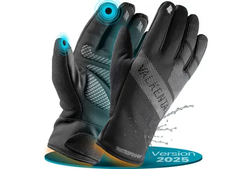 Valkental GloRider V2 Fahrradhandschuhe - Handschuhe für Radsport, wasserdicht und atmungsaktiv mit hervorragendem Grip, ideal für Mountainbiking und Tourenradfahren.