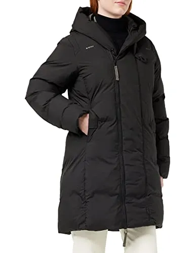 G-STAR RAW Damen Funktionsjacke, Schwarz, XS - Wattierte Funktionsjacke mit Kapuze und breitem Schirm, ideal für kalte Tage. Praktische seitliche Nahttaschen und verstellbare Kordel an der Taille für perfekten Sitz.