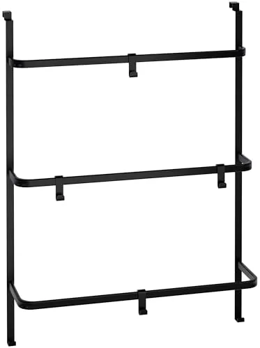 CLP Handtuchhalter Lenexa – Tür-Hängeregal ohne Bohren - Handtuchhalter & -stangen, modern und praktischer Tür-Hängeregale für Handtücher und Kleidung, einfach ohne Bohren anzubringen und aus rostfreiem Metall gefertigt.