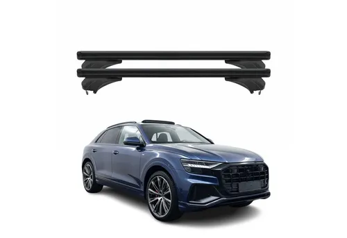 OMAC Dachträger Menabo für Audi Q8 4M (2018-2025) – Aluminium, 2-teilig, abnehmbar, rostbeständig - Robuster Dachträger aus Aluminium für Audi Q8 4M, ideal für vielseitige Transportlösungen. Mit Anti-Diebstahlschloss für zusätzlichen Schutz.