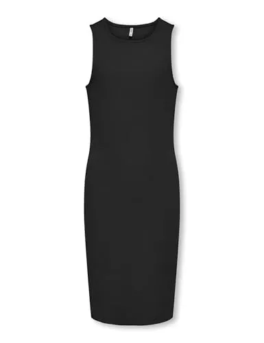 KIDS ONLY Mädchen Kogbelfast Life S/L Dress Noos JRS Midikleid, Schwarz, 146-152 EU