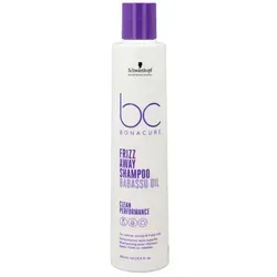 Schwarzkopf BC Frizz Away Shampoo 250ml - Shampoo für glattes Haar, mit Keratin für Frizz-Kontrolle und ohne Sulfate – ideal für gepflegte, geschmeidige Locken.