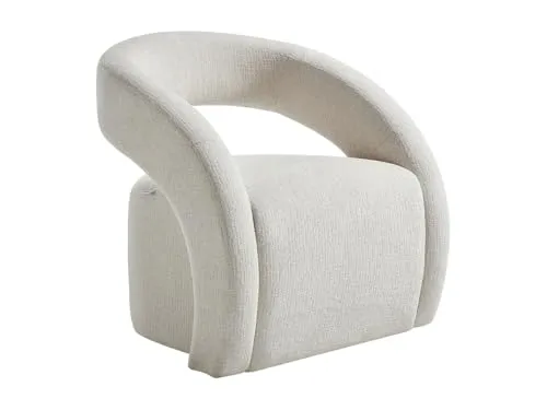 Vente-unique-Sessel - Chenille-Stoff - Beige - LUCIOTA