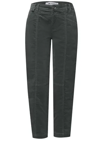 Street One Damen Barrel Leg Hose aus Cord im Casual Fit von Street One
