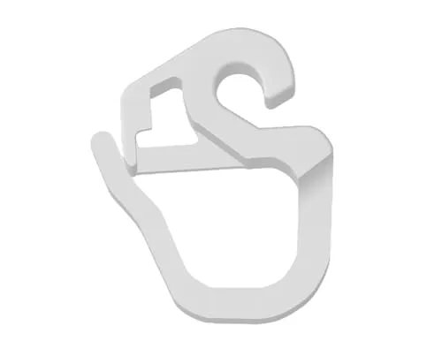 24x Gardinen Haken passend für IKEA KVARTAL Schienensystem Laufleiste - 3D Druck
