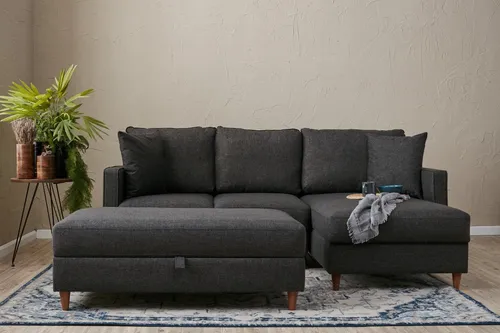 Hanah Home Eva Schlafsofa BLC2783 in Anthrazit