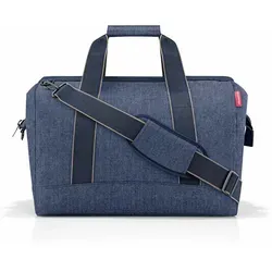 Reisenthel Reisetasche Rhombus Dark Blue - Dunkelblau, 48x39.5x29 cm, gepolsterter Boden und verstellbarer Schultergurt für optimalen Tragekomfort