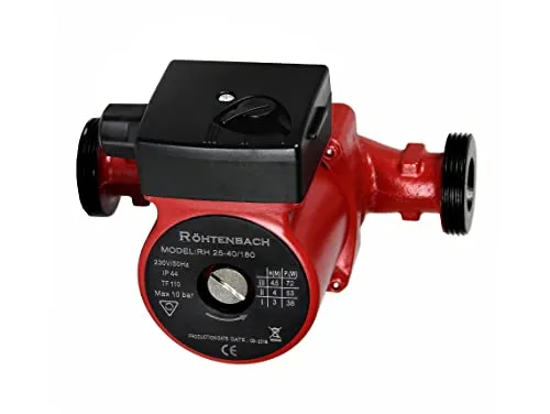 Zirkulator Rohtenbach 25-40/180 für Zentralheizung - Hochleistungs-Zirkulator für effiziente Heizungsumwälzung, ideal für optimale Wärmeverteilung in Ihrem Zuhause.