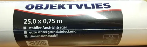 Objektvlies 25,0 x 0,75 m 120g/m² Vliestapete Malervlies Saniervlies PROFIline