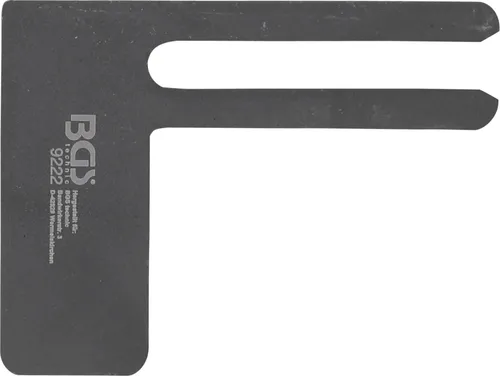 BGS Ausgleichswellen-Fixierwerkzeug für BMW - 9222 - Werkzeug-Sets zur präzisen Fixierung und Einstellung von Ausgleichswellen, optimiert für BMW-Modelle, inklusive L-förmigem Design mit 9 mm Schlitz.
