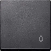 Wippe Klingel für Wechselschalter, Kreuzschalter und Taster, 1-fach, anthrazit anthrazit, Retail