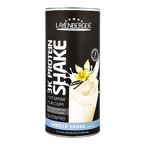 Layenberger LowCarb.one 3K Protein-Shake Vanille-Sahne, 1er Pack (1 x 360 g)