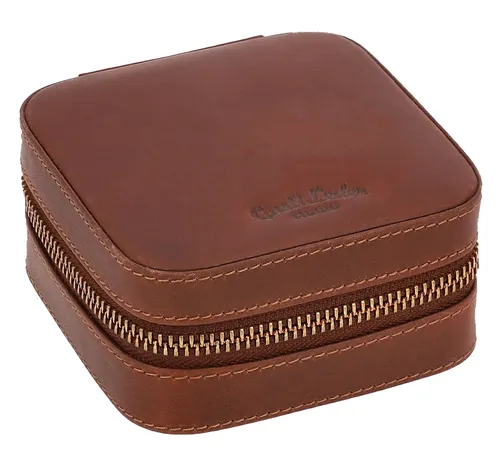 Gusti Leder Kulturbeutel Lonneke – Edles Schmuckkästchen - Kulturbeutel aus echtem Leder mit großzügigem Innenraum und separaten Fächern für perfekten Schutz und Übersicht Deiner Schmuckstücke.