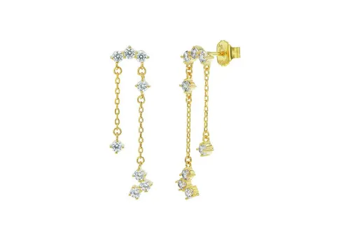 Noelani Paar Ohrhänger Noelani Ohrhänger für Damen, Silber 925, Zirkonia (Ohrhänger, 4-tlg)