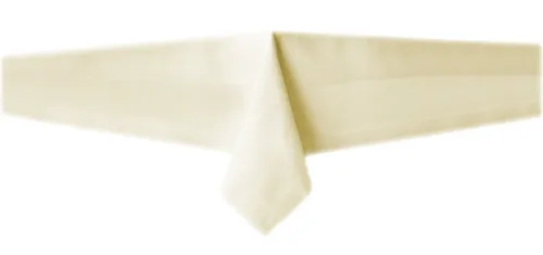 texpot Tischdecke Tischläufer Atlaskante 100% Baumwolle Farbe sekt Vollzwirn (1-tlg)