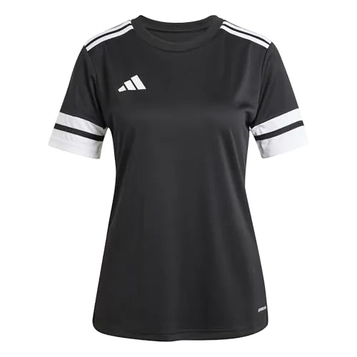 adidas Women's SQUADRA25 Jersey Short Sleeve, Black/White, XS