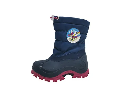 Lurchi Jungen Mädchen 63L8023002 Schneestiefel, Navy, 23 EU - Stiefel für Mädchen, ideal für Schnee und Allwetter, mit rutschfester Sohle für sicheren Halt.